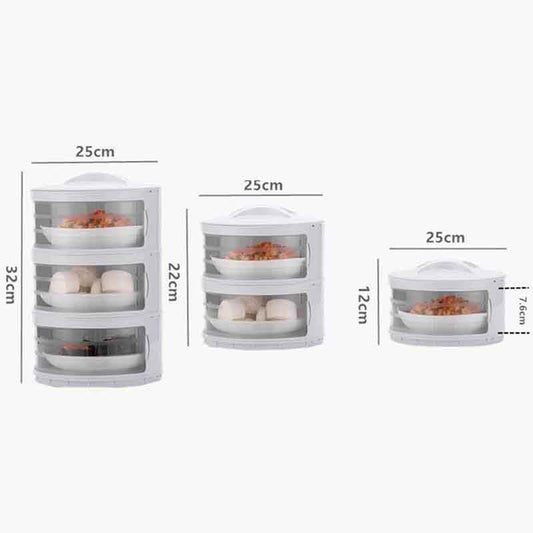 Kitchen Stackable Insulation Dust Proof Food Leftover Container with Lid Cover