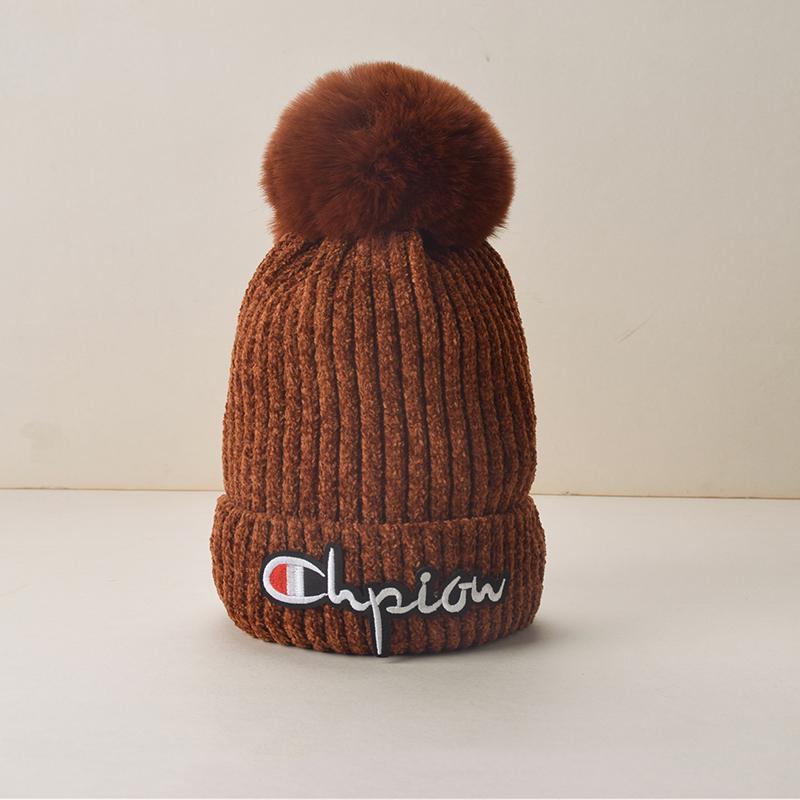 Woman hat Plush Cotton hat Trendy wild hat Windproof hat Autumn winter Warm hat Thick hat Fashion