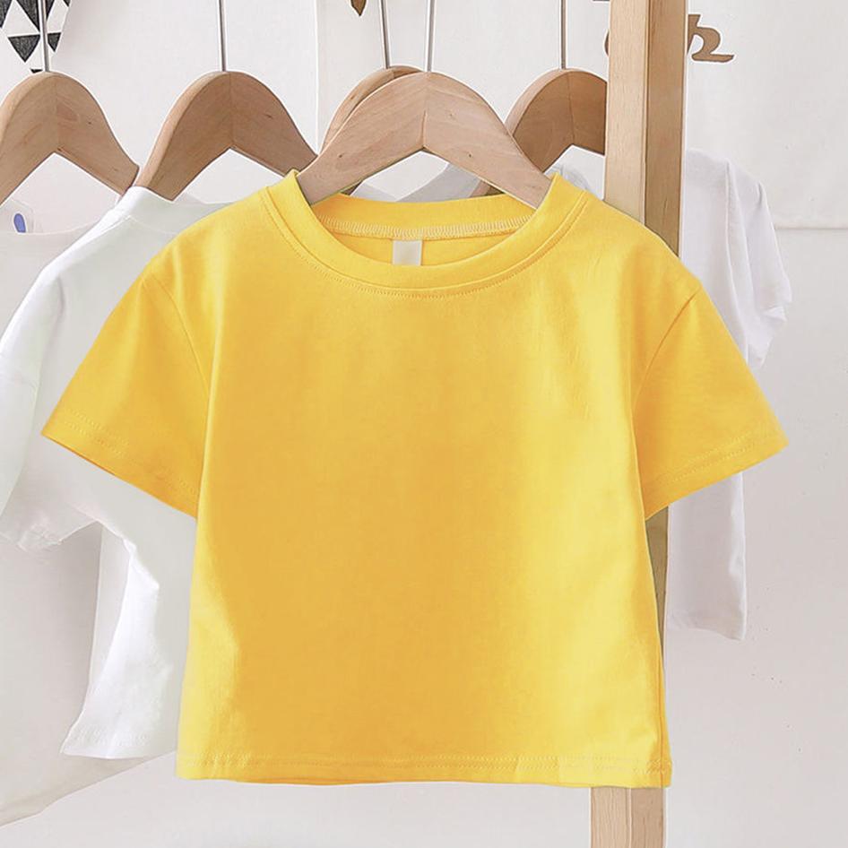 Summer Kids Cute T Shirts Short Sleeve Tops Korean Style O-neck Loose T Shirts For Children Girls Boys