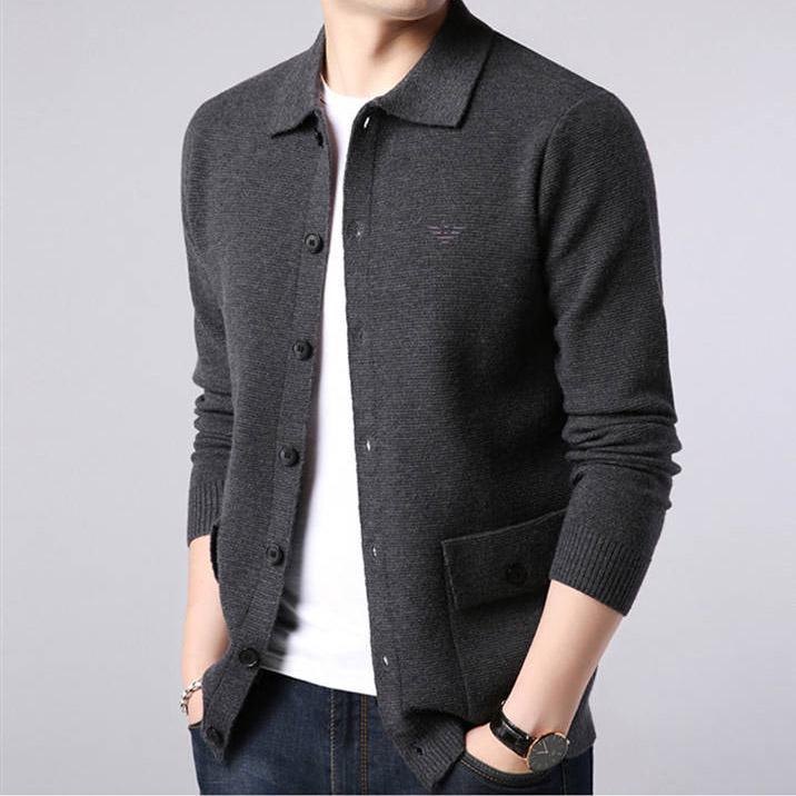 Men's Sweater Jackets Men's Cardigans Outer Wool Knitwear Sweaters Trend Trendy Cardigan Sweaters