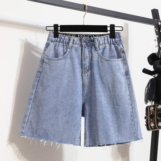 High Waist Denim Shorts Women Loose Spring and Summer Loose Plus Size Casual Shorts Pants