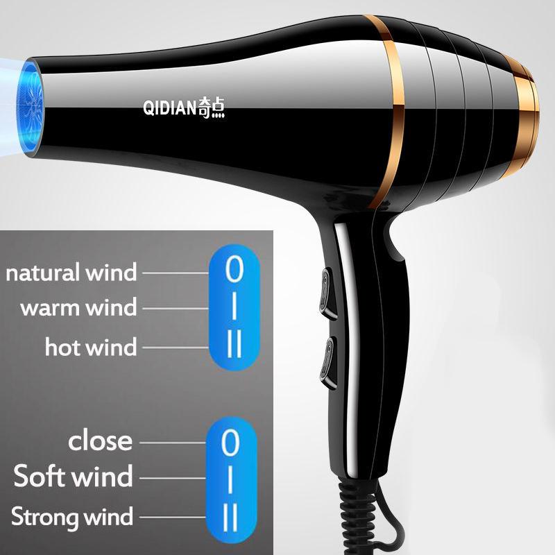 1200W Household Hair Dryer Set Silent 6-speed Temperature Adjustment Hot/cold Hair Dryer Hair Care Tools