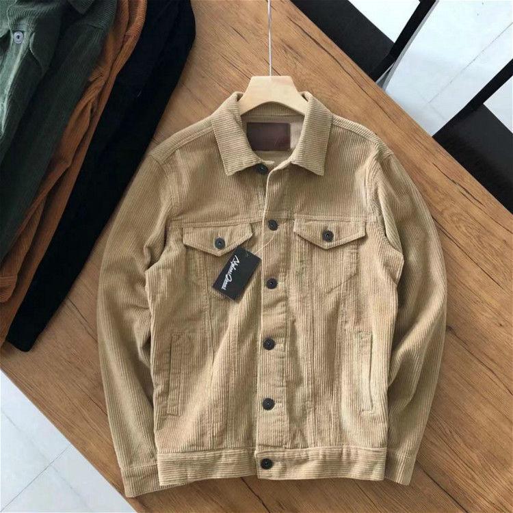 American Corduroy Jacket Men's Retro Washed and Old Loose Multi-pocket Tooling Fashion Comfortable Jacket