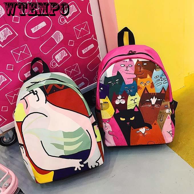 Fashion Backpack Women Bag For Female Teenage Girls School Bag Backpacks mochila