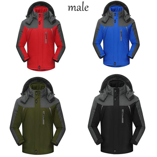 Plush Thick Plus Size Cotton Jacket Winter Outdoor Windproof Waterproof Coats Mountaineering Ski Top