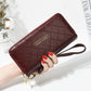 Double Zipper Women Wallets Lady Wristlet Handbags Purses Cards Holder Woman Long Wallet Coin Purse