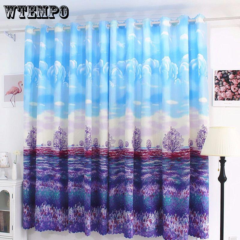 Children's Curtains Boys Bedroom Living Room Floor Ceiling Window Cartoon Blackout Curtains