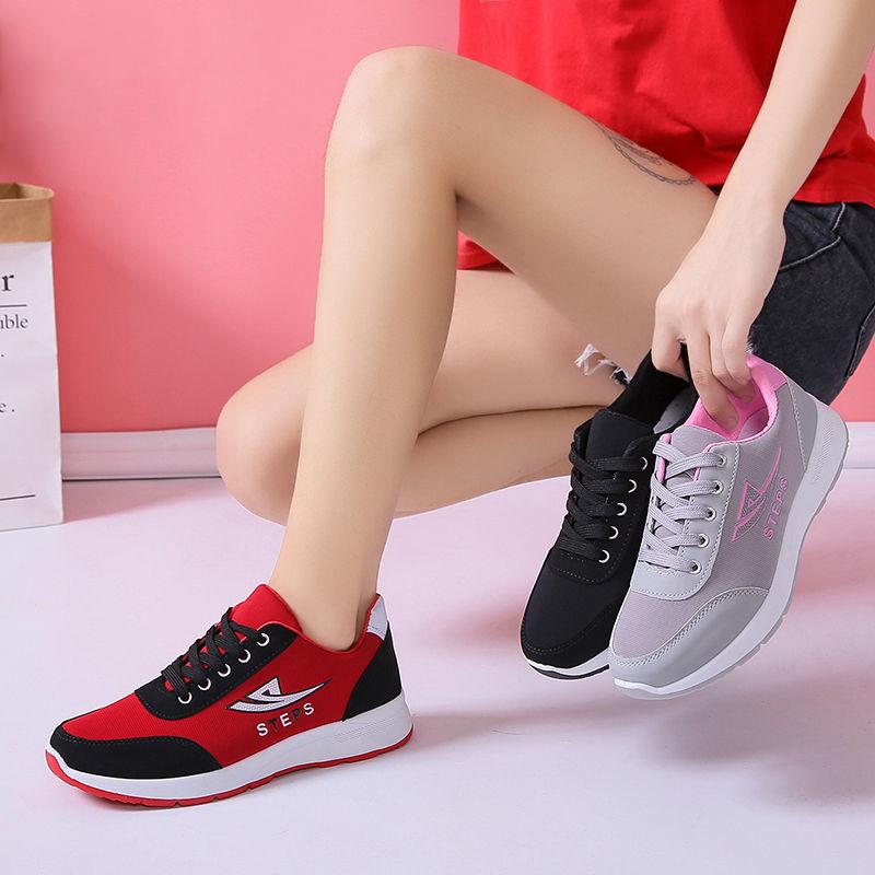 2020 Women's Shoes Breathable Summer Low-top Outdoor Sports Shoes Women Running Shoes Ins Women Forrest Shoes