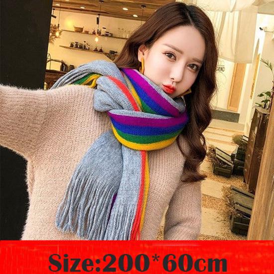 Cotton Scarf Women Winter Linen + Cotton Pashmina Scarf Solid Multi-purpose All-match Shawl Long Scarf