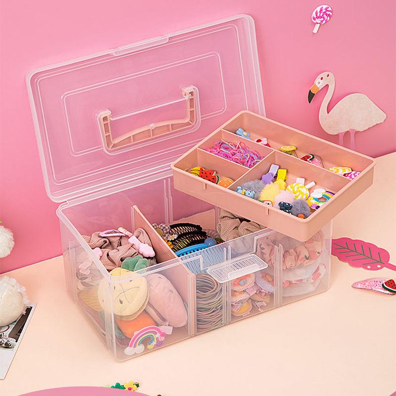 Necklace Hair Accessories Storage Box Earrings Finishing Hair Clips Rubber Bands Headdress Hairpin Dressing Cute Hair Rope Jewelry Box