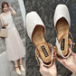 New Fairy Sandals Women's Small Fresh Rough with Wild Chic Shoes Leather Sandals