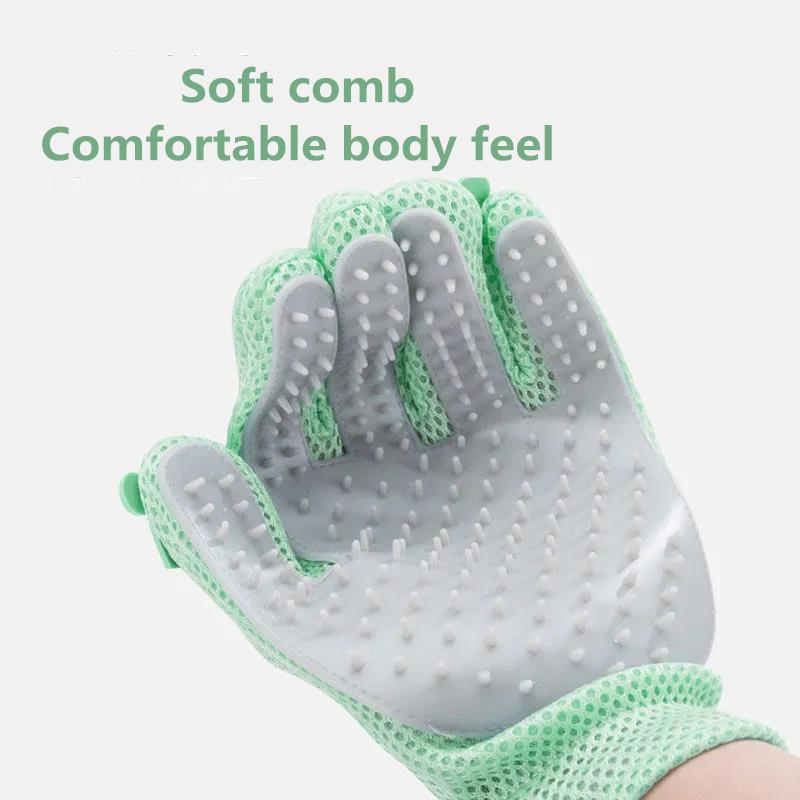 Cat Gloves Comb Brushpet Dog Grooming Comb Gloves Floating Hair Removal Dedicated Artifact Cat Hair Removal Cleaner Brushes Gloves Pet Supplies