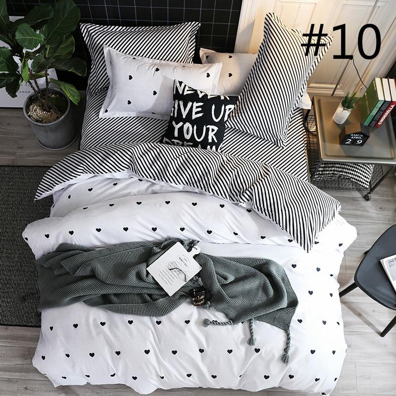 WTEMPO 12 Styles Bedding Set Duvet Cover Set Polyester Fiber Bed Sheet Sets Sets Black Cat Size Twin