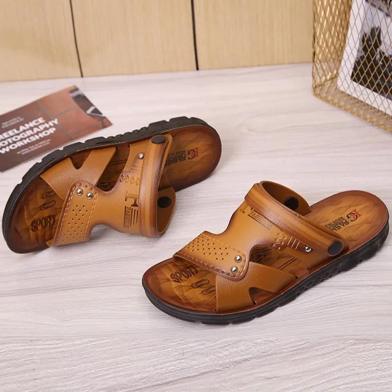 Summer Sandals Beach Fashion Breathable Sandals Soft Sole Sandals Sprayed Men's Sandals