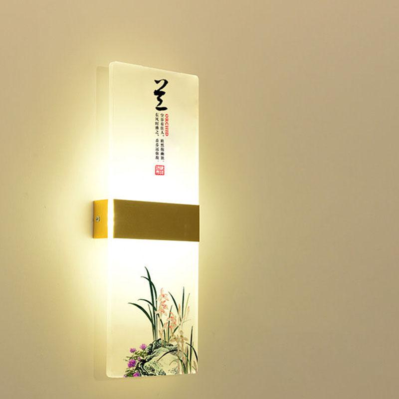 LED Wall lamp living room background bedroom corridor aisle wall lamp stairwell lamp bedside lamp