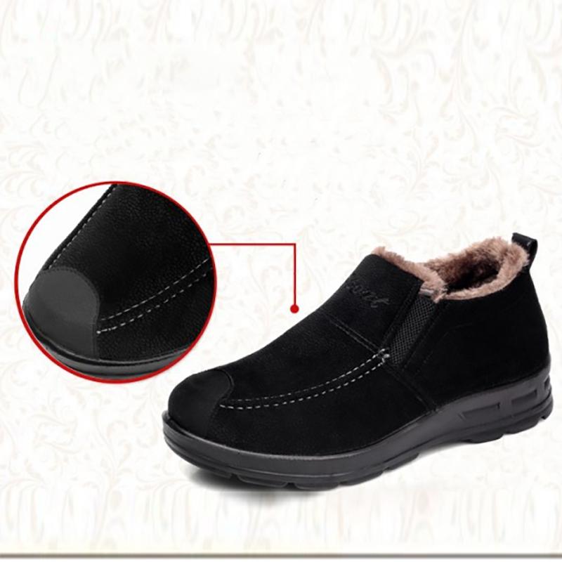 Winter Men's Cotton Shoes Plush Thick Warm Low-top Soft-soled Shoes Lazy Shoes