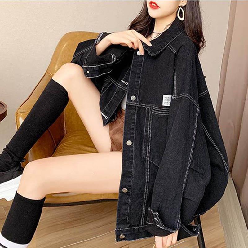 Spring and Autumn Retro Denim Short Jacket Female Fried Street Casual Jacket