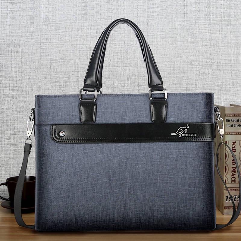 Vintage Men Leather Briefcase Handbags Business Bag Genuine Leather Men Briefcase Male Laptop Bag