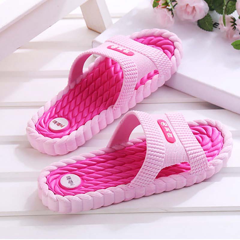 Deodorant Soft Super Non-slip Slippers Female Summer Home Household Couple Massage Bathroom Indoor Sandals and Slippers Female