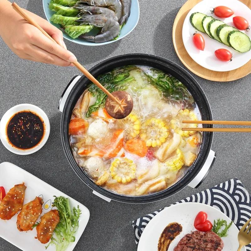 Electric Frying Pan Multi-function Electric Pot Electric Mini Electric Pot Household Steamer Electric Skillet Non-stick Pot