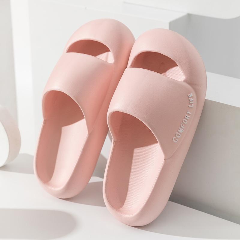 Soft Sandals and Slippers Thick Bottom Indoor Home Women Summer Home Non-slip Outer Wear Soft Bottom Toe Slippers Men