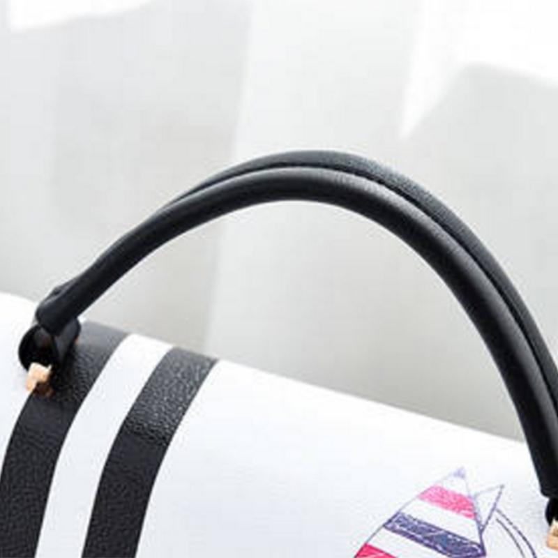 Crossbody Bag Women White Genuine Leather Waterproof Zipper Large Capacity Tote Bags Shoulder Bag