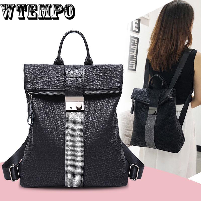 Women Leather Backpacks High Quality Ladies Bagpack Vintage  School Bags For Backpacks Female