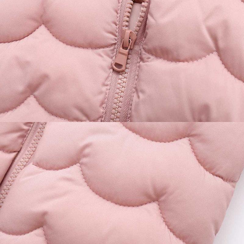 Children's Down Padded Jacket Boys and Girls Padded Jacket Autumn and Winter Hooded Down Jacket Bear Print Cotton Jacket