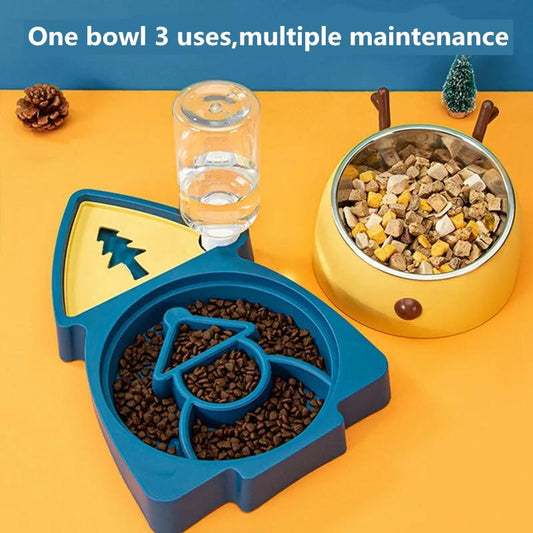 Non-slip Cat Bowls Removable Pet Bowls Elk Shape Pet Food and Water Bowls for Cats Dogs Feeders Pet Products Cat Bowl Food Water Dispenser