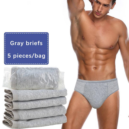 Disposable Men's Cotton Briefs Suitable for Travel and Outdoor Sports, Lightweight and Comfortable Oversized Shorts