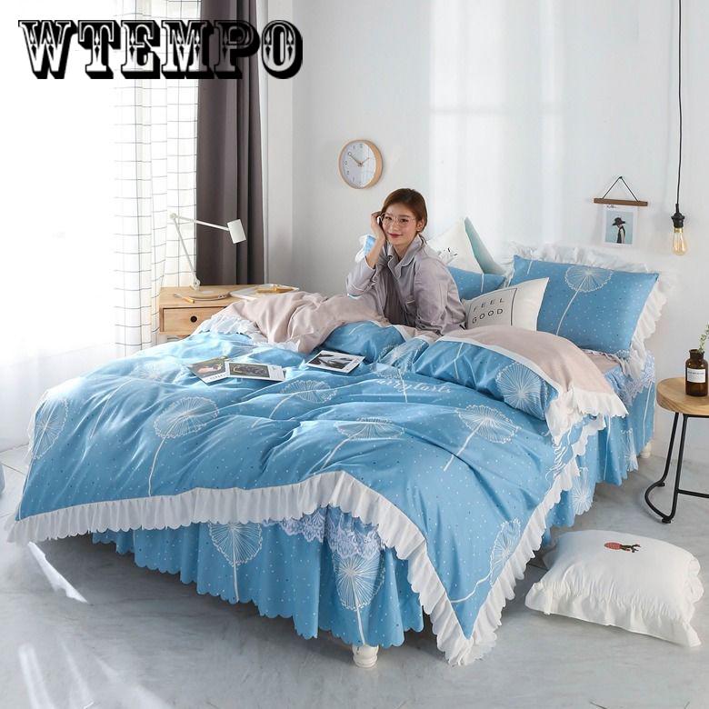 Bedding household items set four sets of comfortable cotton printed quilt bedroom