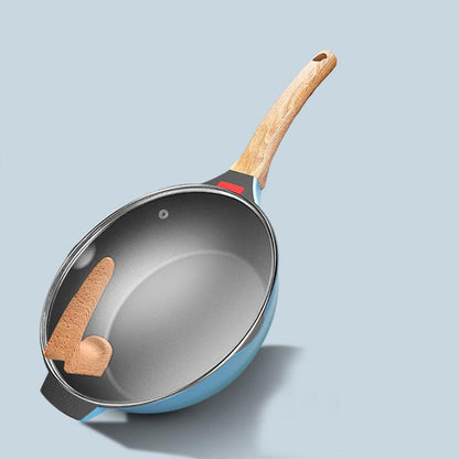 Deep Frying Pan Maifan Stone Wok Non-stick Pan Household Pan Frying Pan Induction Cooker Special Cooking Kitchen Cookware