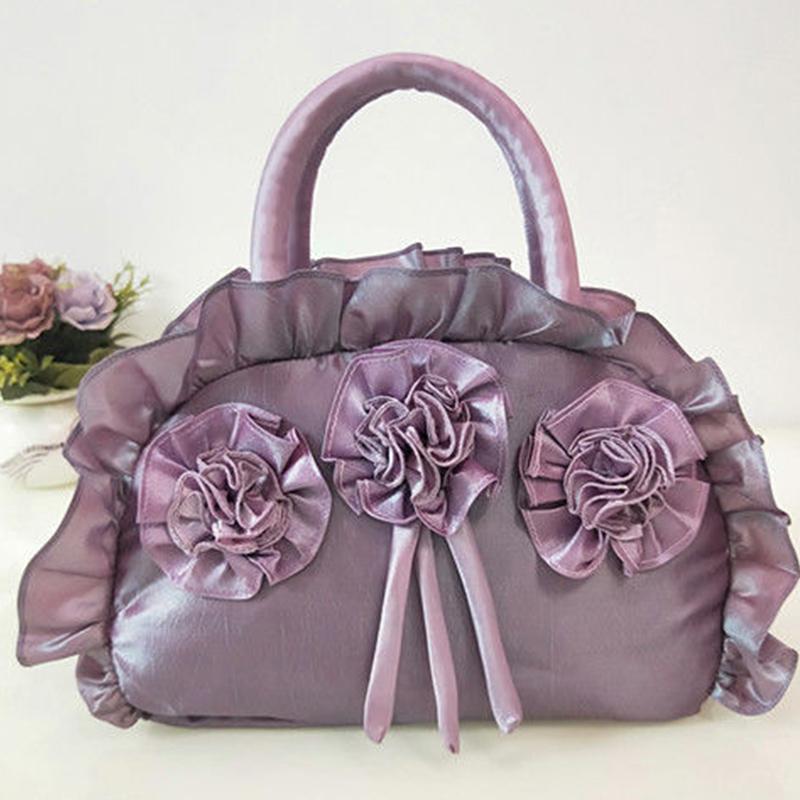 Female Bag Fashion Trend Art Casual Cloth Bag Sweet Lace Handbag Mother Shopping Bag