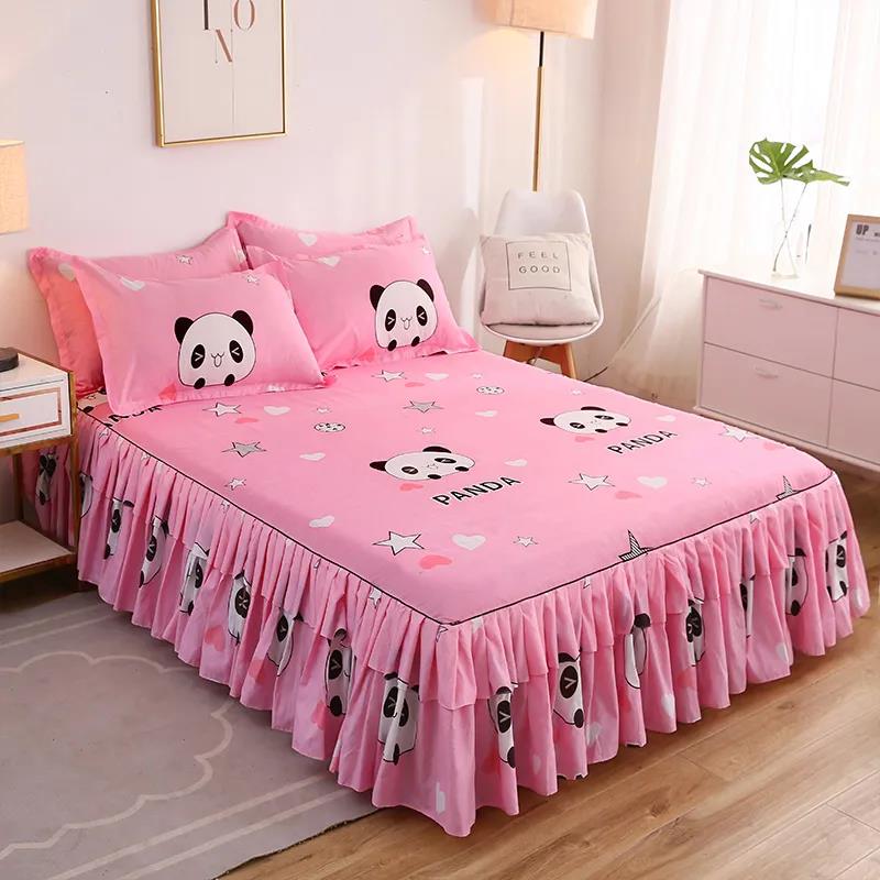 Cotton Mattress Cover Non-slip Fixed Cotton Bed Sheet Bedspread Simmons Protective Cover