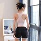 Women's Fashion Fitness Solid Color Sleeveless Halter Cross Bandage Sportswear Vest