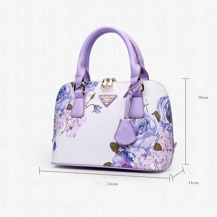 Fashion Womens Bag Printing Shell Bag European American Women's Bag Shoulder Diagonal Mobile Handbag