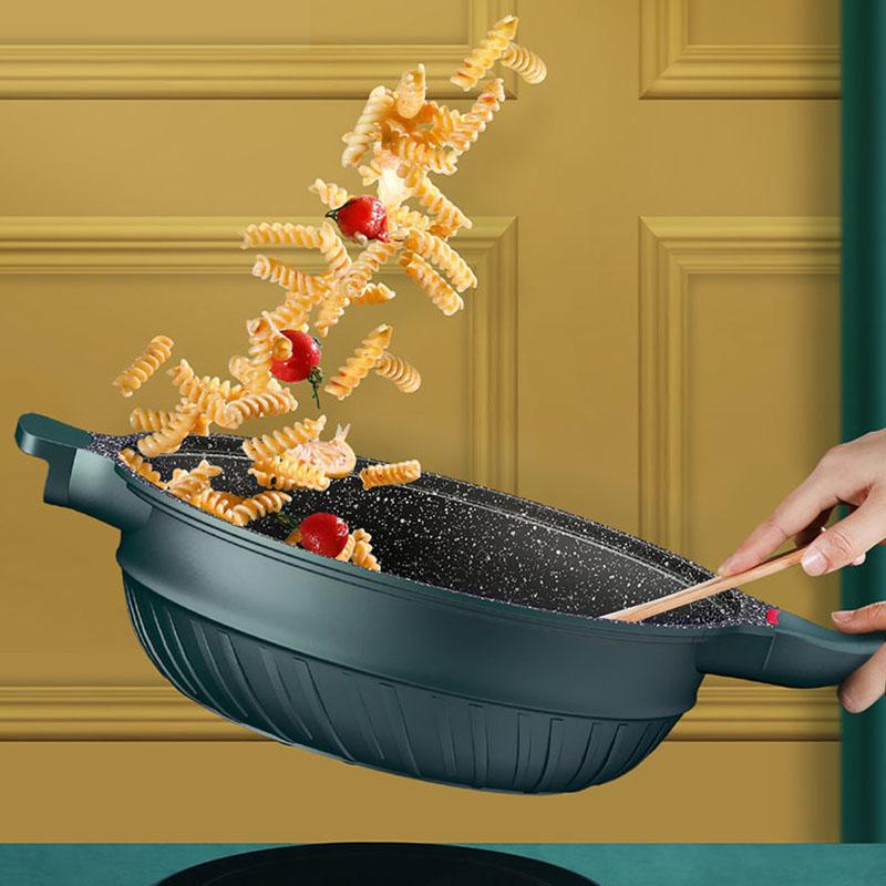 Maifan Stone Non-stick Frying Pans Household Cooking Non-stick Frying Pans Kitchen Supplies Frying Pans