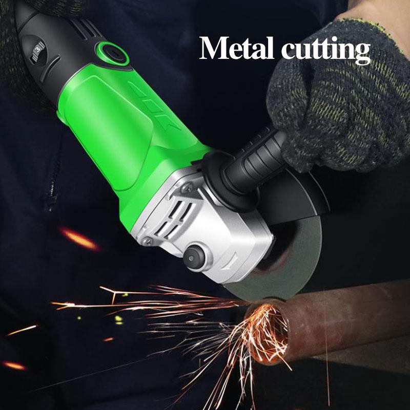 2000W Industrial Powerful Angle Grinder Deluxe Set Handheld Wired Cutter Polisher Can Cut Metal Stone Glass