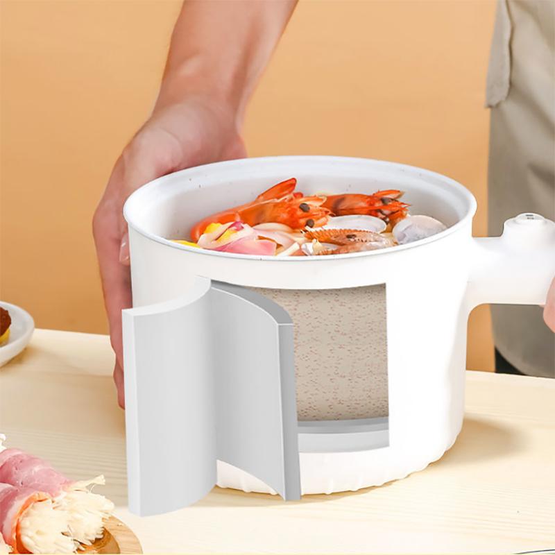 Small Electric Pot, Student Dormitory, Small Pot, Multi-function Electric Frying and Cooking All-in-one Pot, Small White Pot, Household Cooking