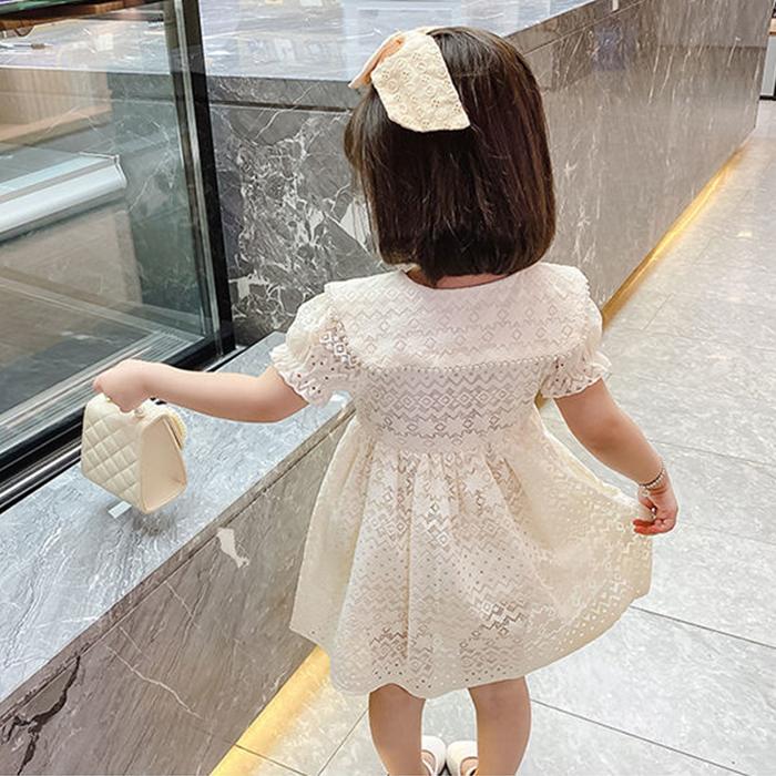 0-24M Baby Girls Dress Newborn White Lace Tutu Party Wedding Dress Toddler Princess Costumes Elegant Puff For Infant Girls