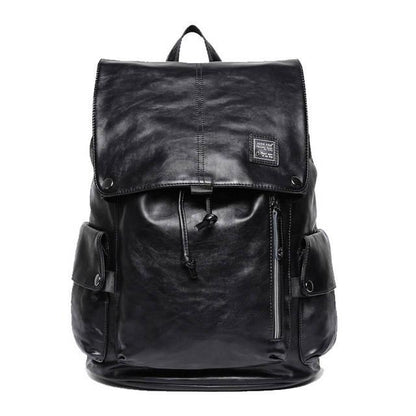 Fashion Men school Backpack Leather Male Luxury Casual Travel Waterproof Backpack Large Laptop Bags