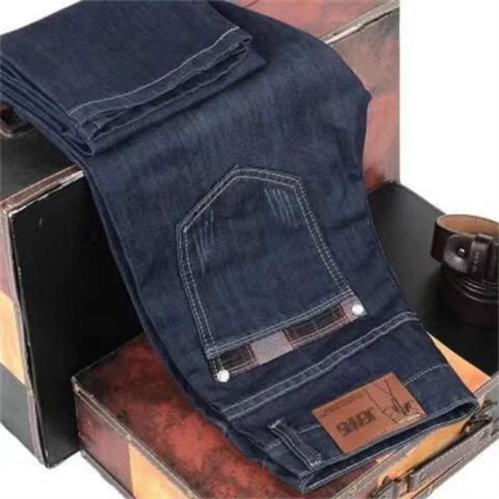 Spring and Summer Stretch Men's Jeans Straight Loose Loose Wild Trend Large Size Casual Overalls Trousers