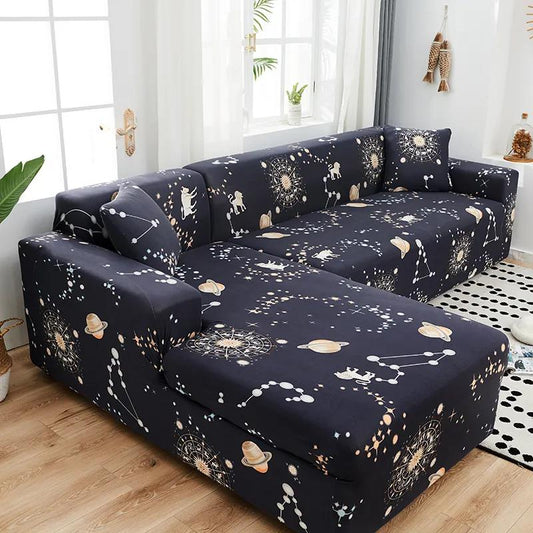 1/2/3/4 Seater Elastic Stretch Sofa Cover Sofa Slipcover Couch Covers for Universal Sofa Living Room Sectional L Shaped Slipcover