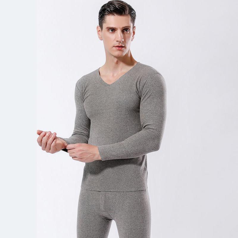 Men Winter Thermal Underwear Tight Suit Thicken Windproof Comfortable Soft Lining Long Sleeve High Elasticity Tracksuit Wearable Versatile Pajamas