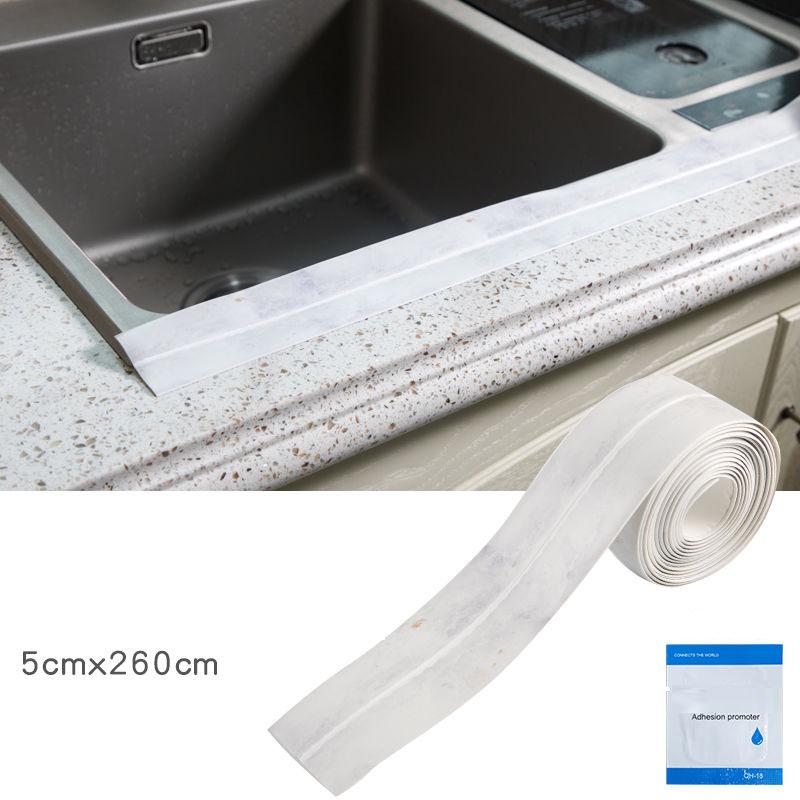 Kitchen Oil and Mildew Tape Kitchen and Bathroom Sink Doors and Windows To Fill The Corner Line Stickers Sealing Strips Beautiful Seam Stickers