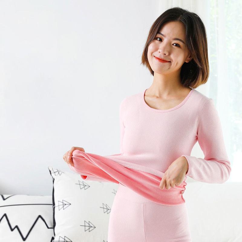 Winter Women's Thermal Underwear Tight-fitting High-neck Striped Bottoming Shirt Plus Velvet Padded Blouse