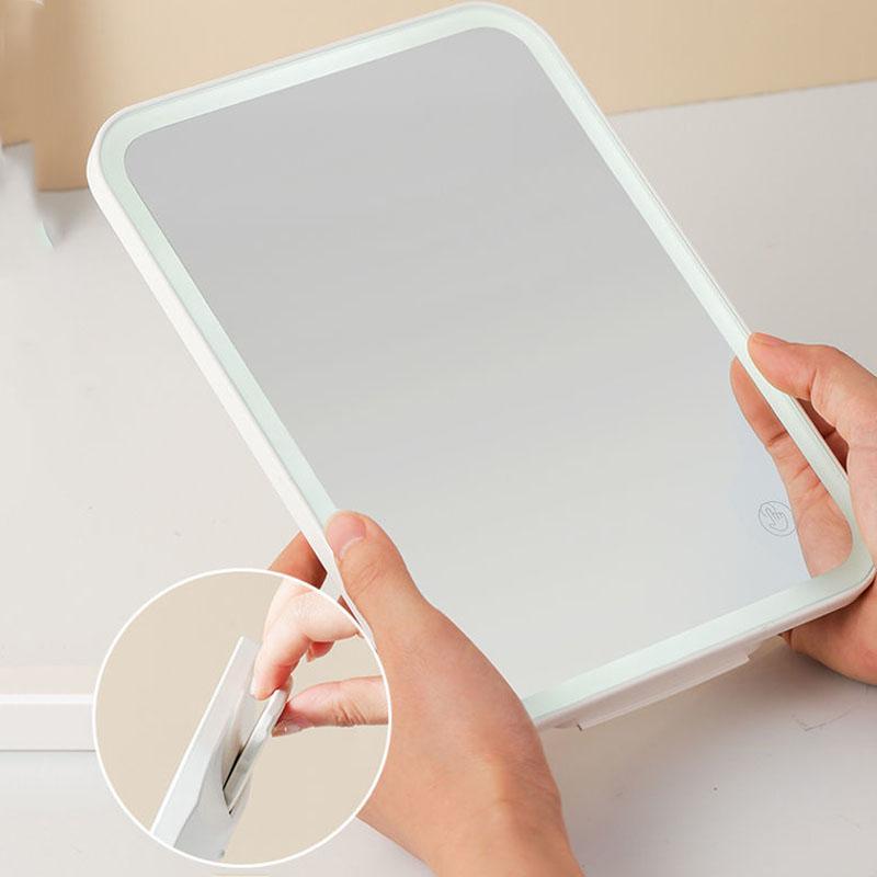 10.6 Inch Rotating with LED Light Touch Dimming Magnifier Cosmetic Mirror Backlit Mirror