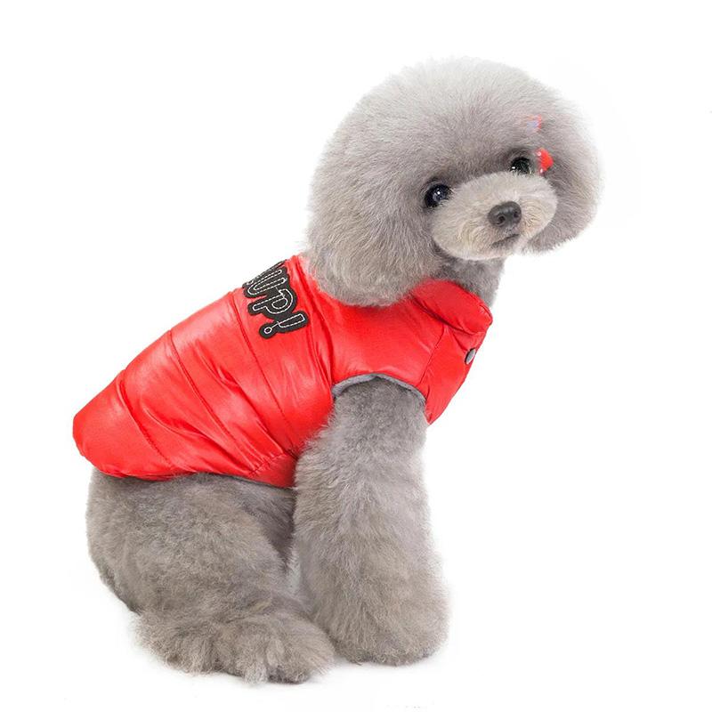 Dog Coats Jackets Soft Winter Pets Dogs Clothing Puppy Warm Thick Cotton Jumpsuit Doggy Vest Coat Outerwear Cheer Casual Hoodies for Small Dogs