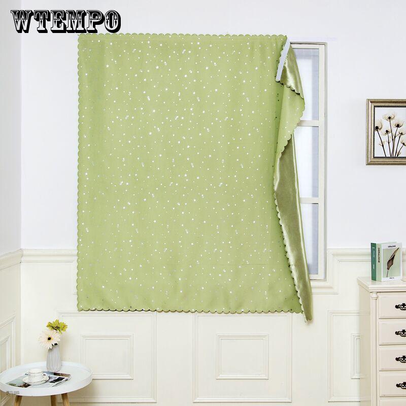 Easy Installation, Punch-free Roller Blind, Velcro, Blackout Window Rental Room Curtain