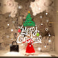 winter wall stickers Merry Christmas tree window decoration painting transparent film  PVC stickers